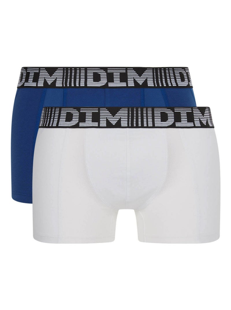 Lot de 2 Boxers Coton 3D Flex Air Multicolore - Kiabi