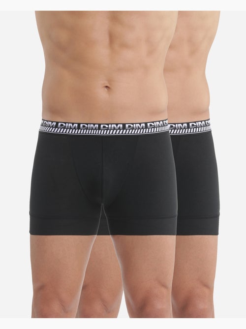Lot de 2 Boxers Coton 3D Flex Stay and Fit - Kiabi Lot de 2 Boxers Coton 3D Flex Stay and Fit - Kiabi