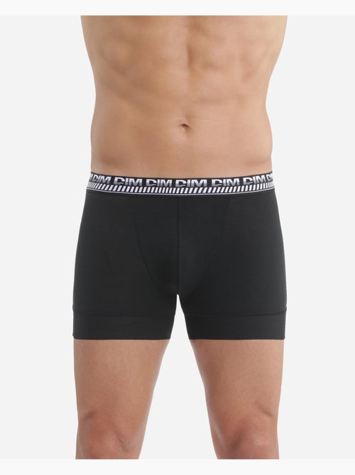 Lot de 2 Boxers Coton 3D Flex Stay and Fit - Kiabi Lot de 2 Boxers Coton 3D Flex Stay and Fit - Kiabi