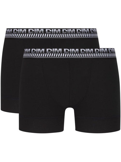 Lot de 2 Boxers Coton 3D Flex Stay and Fit - Kiabi Lot de 2 Boxers Coton 3D Flex Stay and Fit - Kiabi