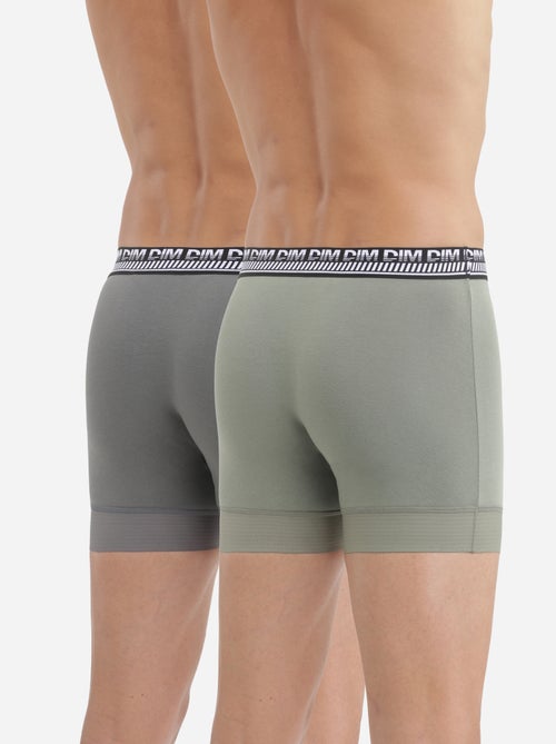 Lot de 2 Boxers Coton 3D Flex Stay and Fit - Kiabi