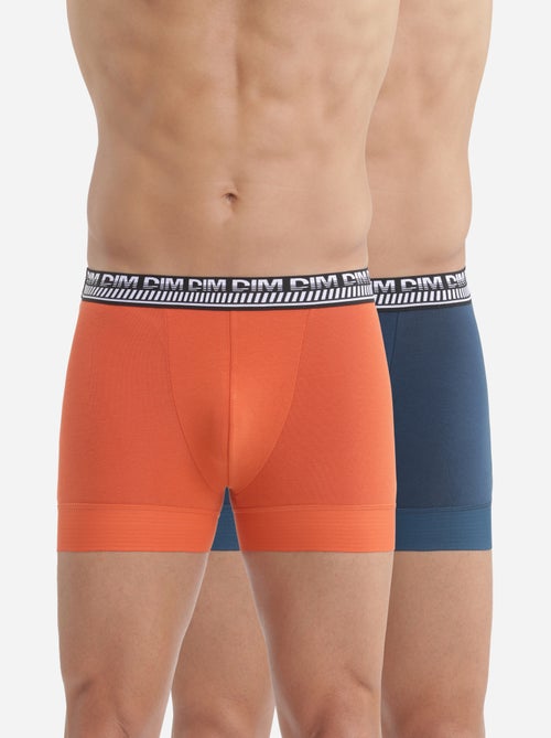 Lot de 2 Boxers Coton 3D Flex Stay and Fit - Kiabi