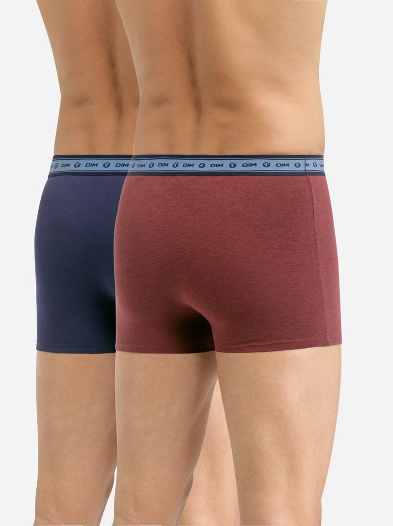 Lot de 2 boxers Coton Bio Gots Good Marron clair - Kiabi