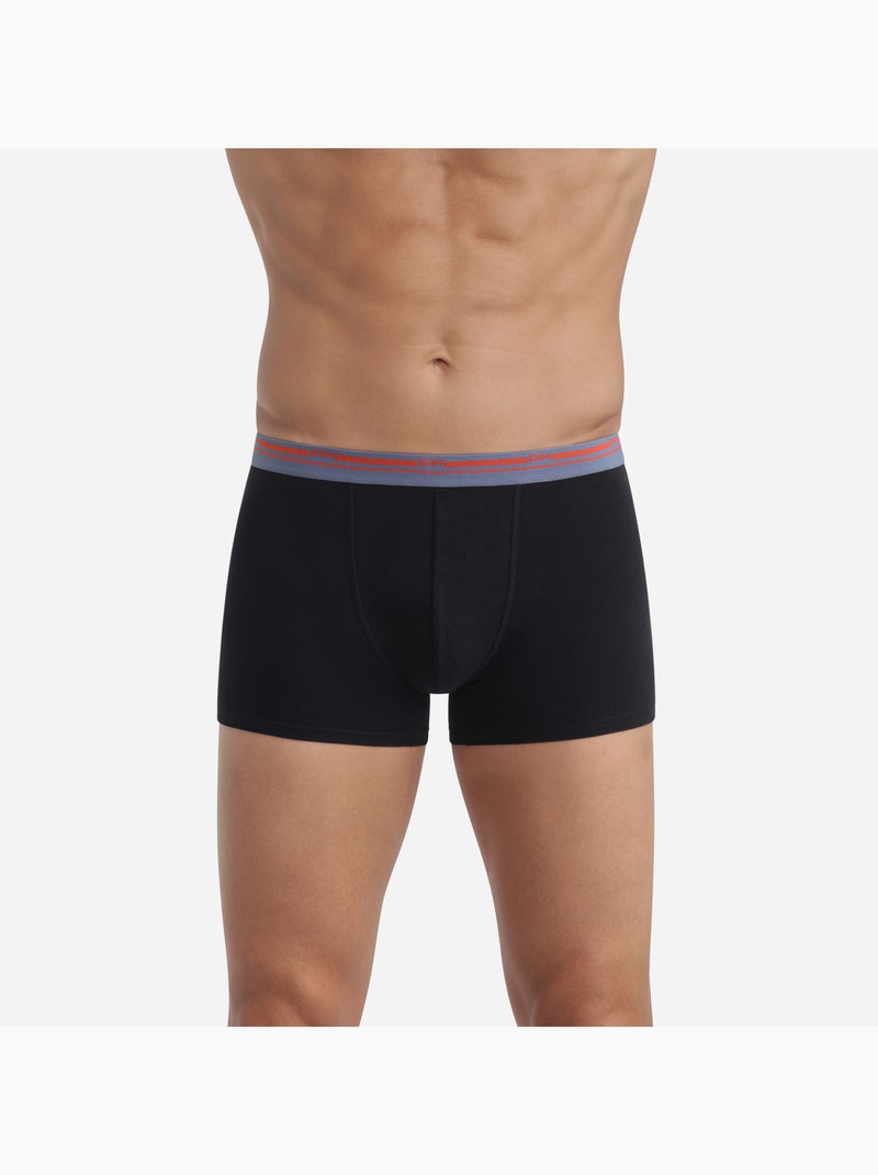 Lot de 2 Boxers Coton Classic Colors Noir - Kiabi