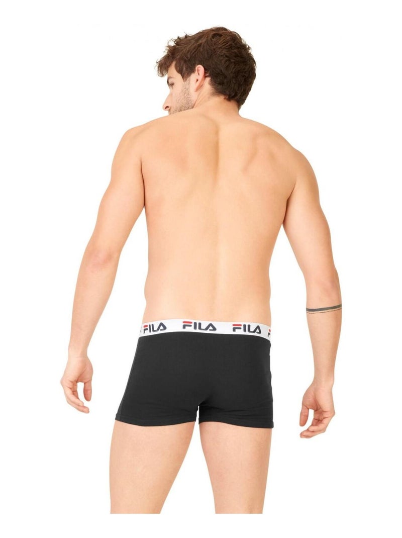 Lot de 2 Boxers coton homme FU5016 Fila Noir - Kiabi