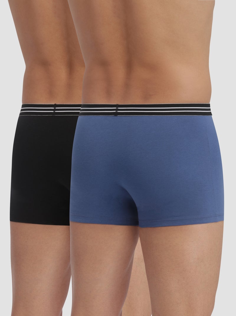 Lot de 2 Boxers Coton Respirant EcoDim Bleu - Kiabi
