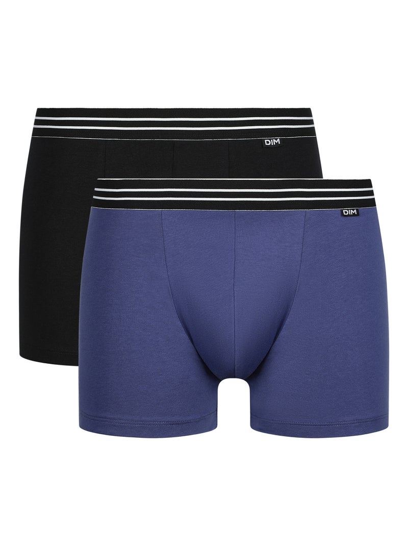 Lot de 2 Boxers Coton Respirant EcoDim Bleu - Kiabi
