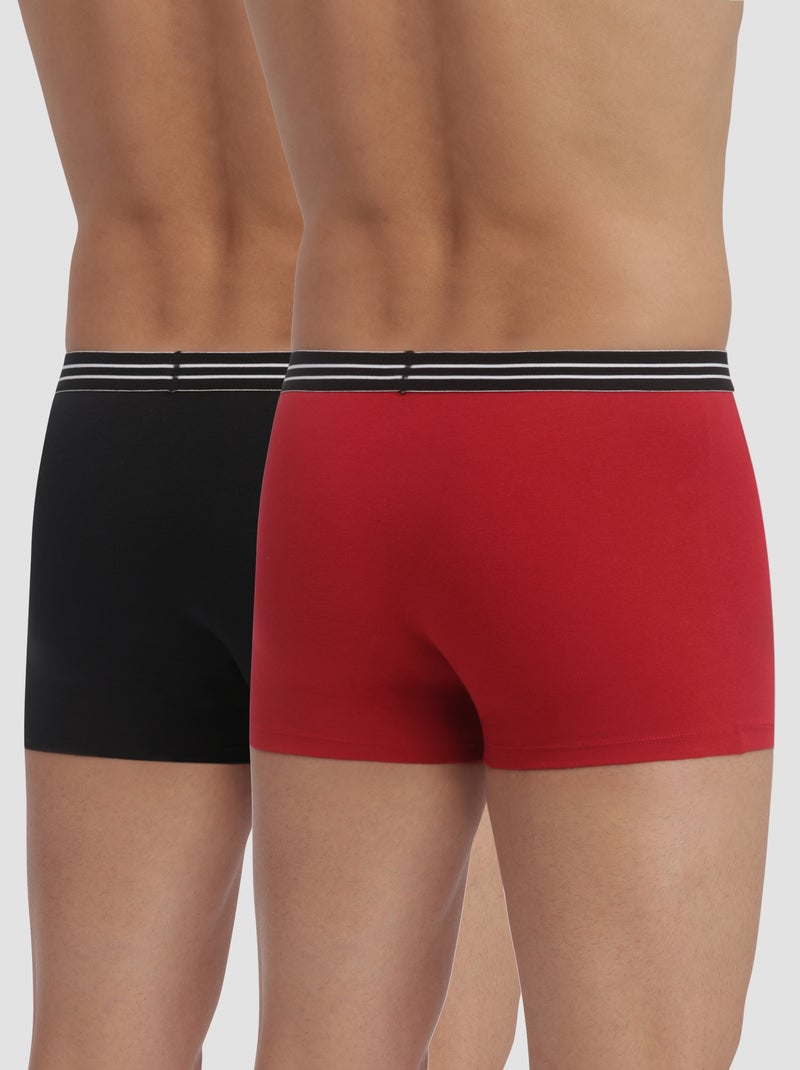 Lot de 2 Boxers Coton Respirant EcoDim Rouge - Kiabi
