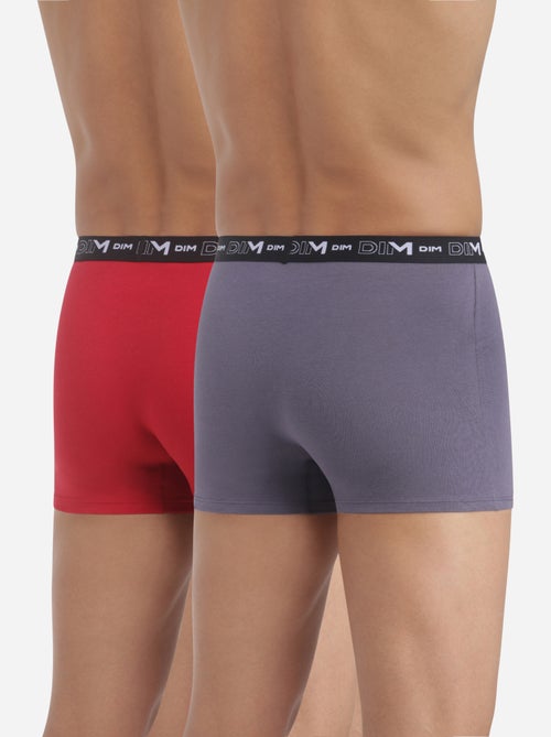 Lot de 2 Boxers Coton Strech - Kiabi