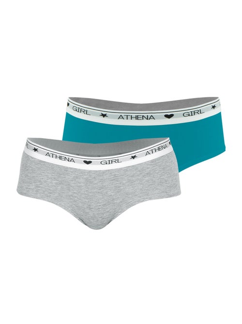 Lot de 2 boxers Coton Ultra Doux by Athena Fille - Kiabi Lot de 2 boxers Coton Ultra Doux by Athena Fille - Kiabi
