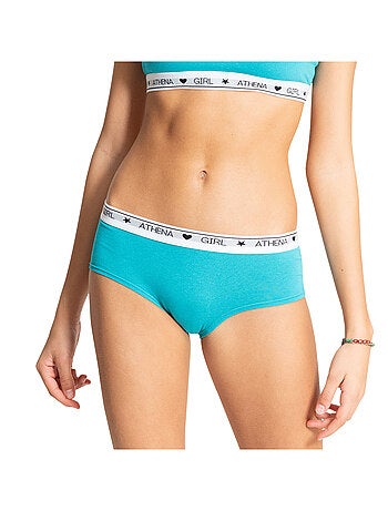 Lot de 2 shortys fille Coton Ultra Doux Athena