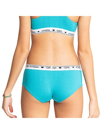 Lot de 2 shortys fille Coton Ultra Doux Athena
