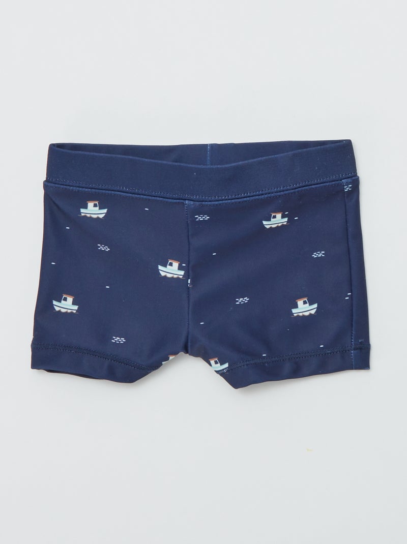 Lot de 2 boxers de bain à imprimés MARRON - Kiabi