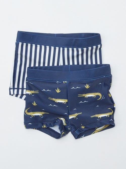 Lot de 2 boxers de bain à imprimés - Kiabi