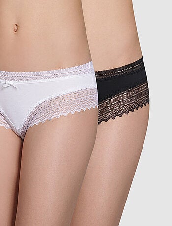 Lot de 2 Boxers Dentelle Sexy Fashion