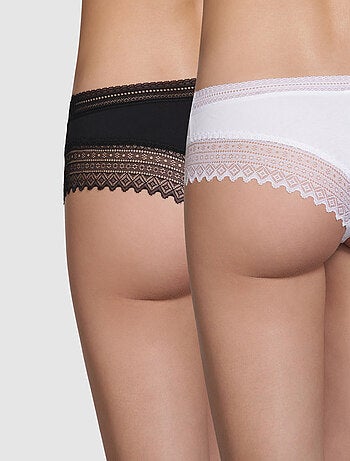 Lot de 2 Boxers Dentelle Sexy Fashion