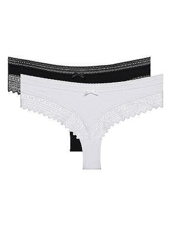 Lot de 2 Boxers Dentelle Sexy Fashion