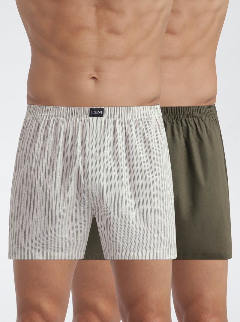 Lot de 2 boxers 'Dim' Beige - Kiabi