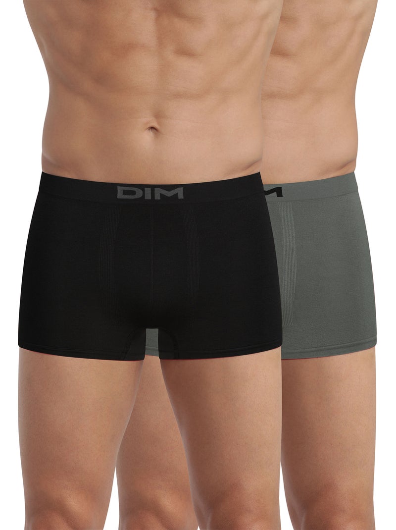 Lot de 2 boxers 'DIM' Gris - Kiabi