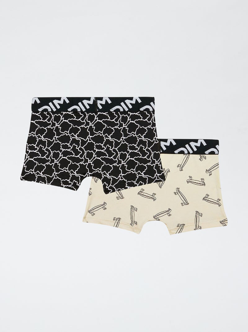 Lot de 2 boxers 'Dim' imprimés Bleu - Kiabi