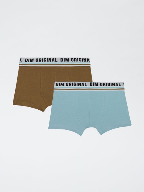 Lot de 2 boxers 'Dim' unis - Kiabi