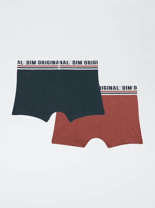 Lot de 2 boxers 'Dim' unis - Kiabi
