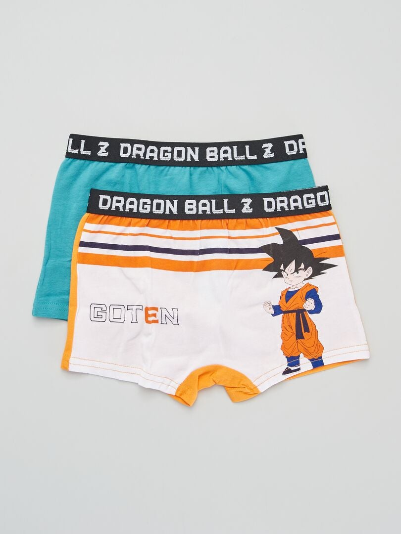 Lot de 2 boxers 'Dragon Ball Z' Orange/vert - Kiabi