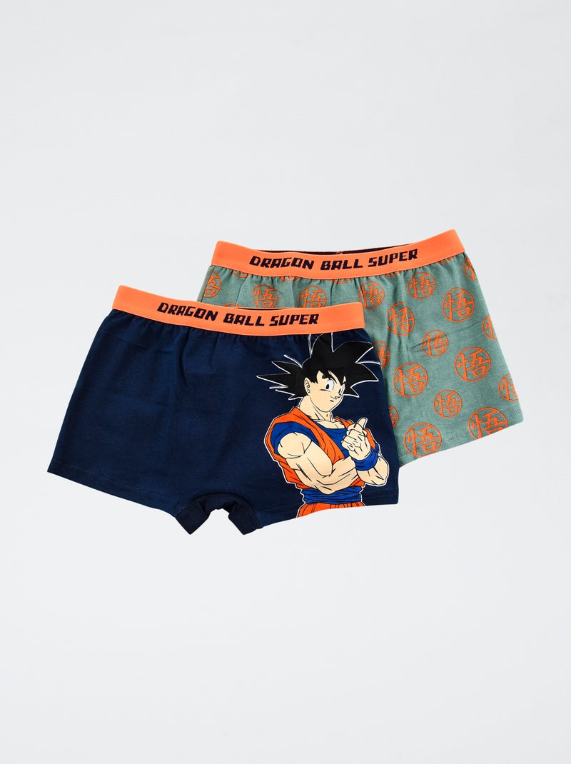 Lot de 2 boxers 'Dragonball' en coton Bleu - Kiabi
