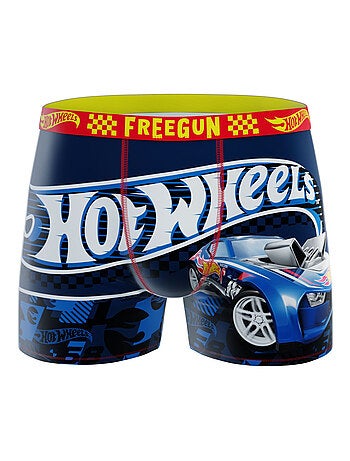 Lot de 2 boxers enfant Hot Wheels Red Car Blue Car Freegun
