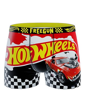 Lot de 2 boxers enfant Hot Wheels Red Car Blue Car Freegun