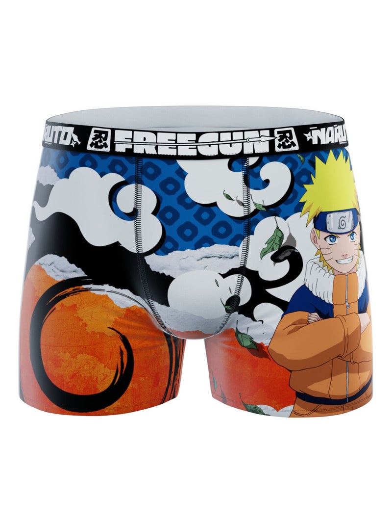 Lot de 2 boxers enfant Naruto Classic Naruto Freegun Bleu Orange clair - Kiabi