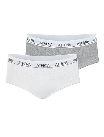 Lot de 2 shortys fille Coton Ultra Doux Athena