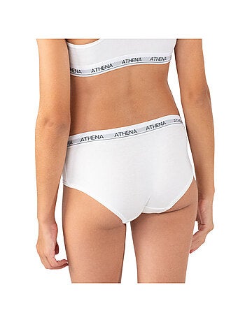 Lot de 2 shortys fille Coton Ultra Doux Athena