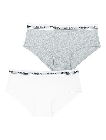 Lot de 2 shortys fille Coton Ultra Doux Athena