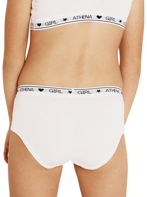 Lot de 2 boxers fille Coton Ultra Doux Girl by Athena - Kiabi