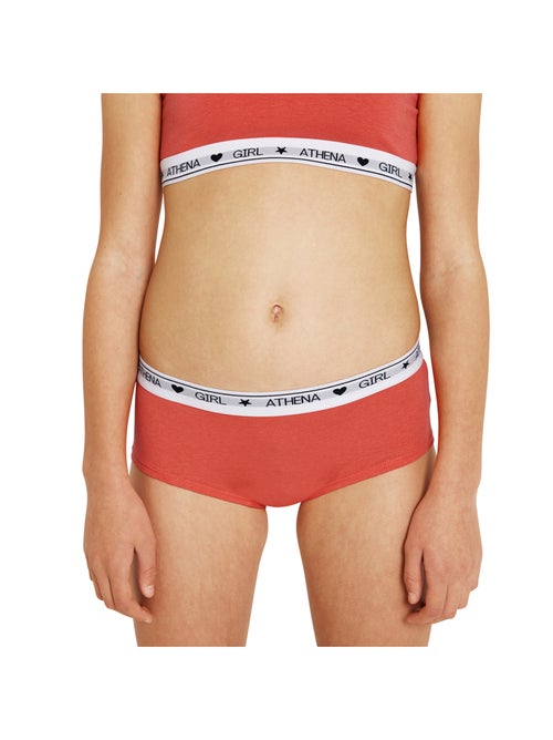 Lot de 2 boxers fille Coton Ultra Doux Girl by Athena - Kiabi