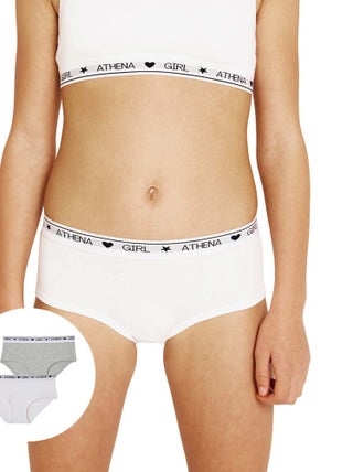 Lot de 2 boxers fille Coton Ultra Doux Girl by