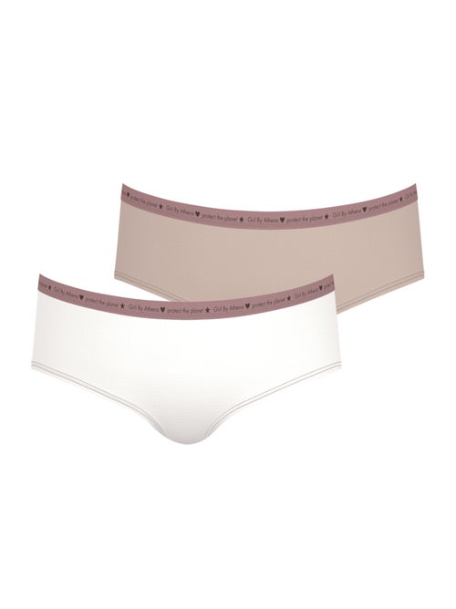 Lot de 2 boxers fille Micro recyclé Girl by Athena - Kiabi
