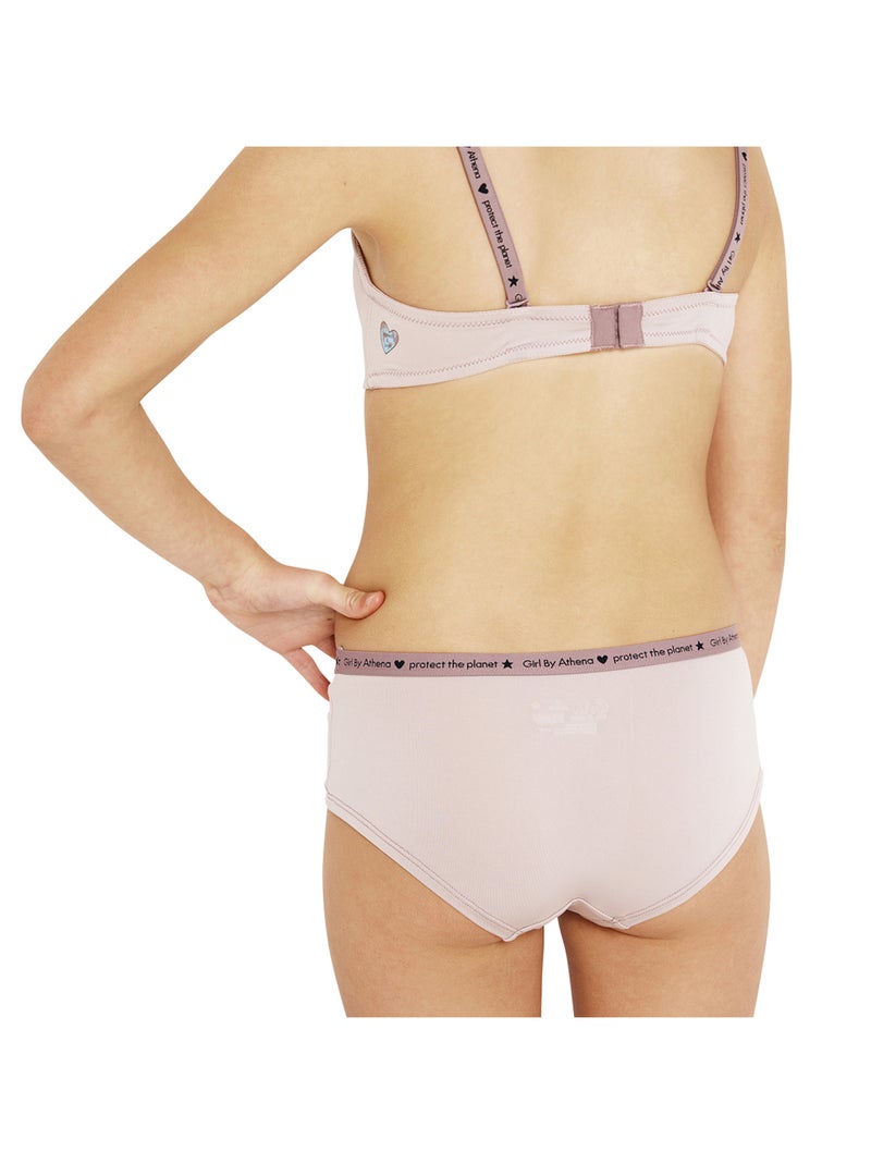 Lot de 2 boxers fille Micro recyclé Girl by Athena Beige - Kiabi