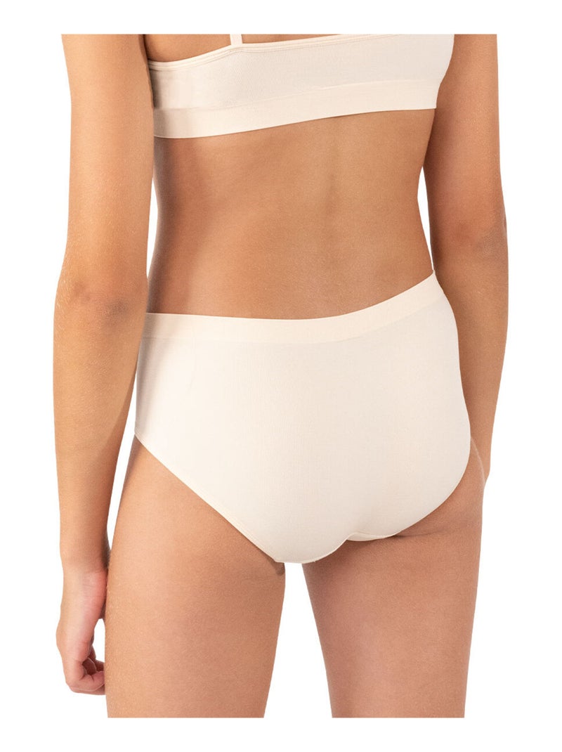 Lot de 2 boxers fille Sans Couture Fashion Athena Fille Beige - Kiabi