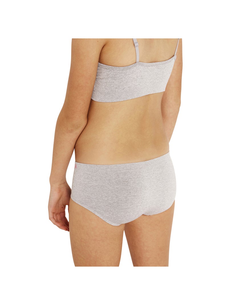 Lot de 2 boxers fille Sans Couture Fashion Athena Fille Gris Noir - Kiabi