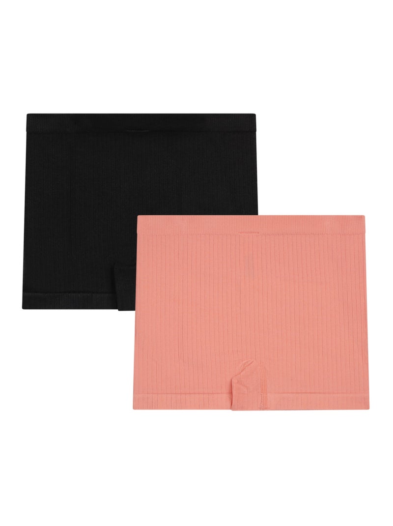 Lot de 2 boxers fille sans coutures Seamless Noir - Kiabi