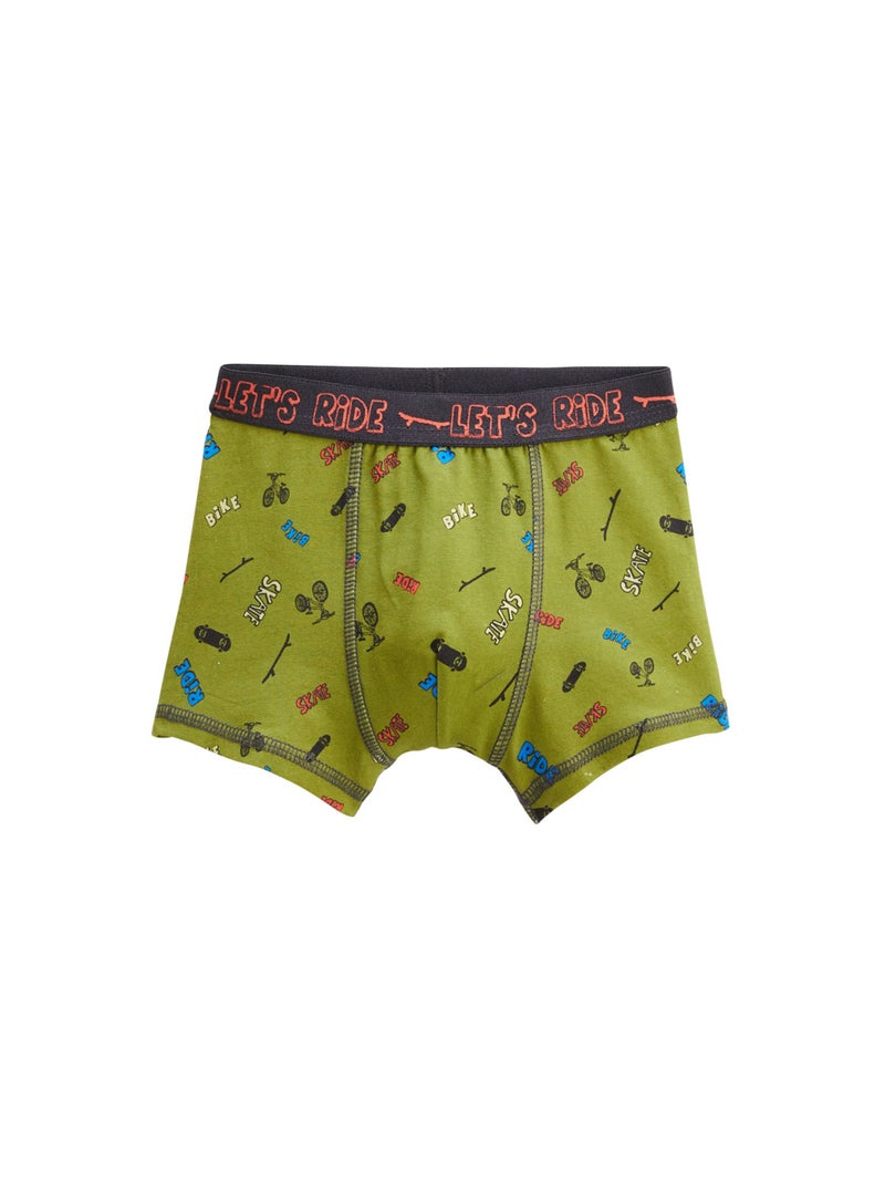 Lot de 2 boxers garçon Cycling Vert - Kiabi