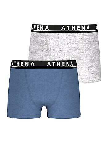 Lot de 2 boxers garçon Easy Color Athena