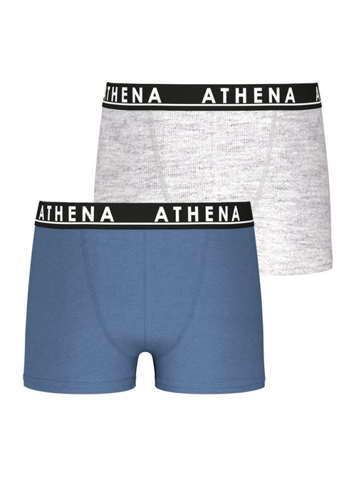 Lot de 2 boxers garçon Easy Color Athena - Kiabi