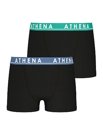 Lot de 2 boxers garçon Easy Color Athena
