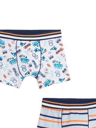 Lot de 2 boxers garçon Free