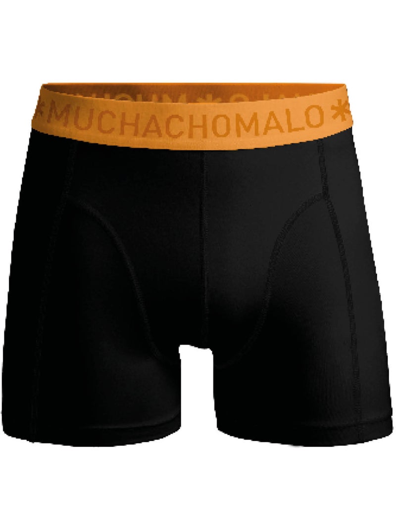 Lot de 2 boxers garçon Muchachomalo Noir Orange - Kiabi