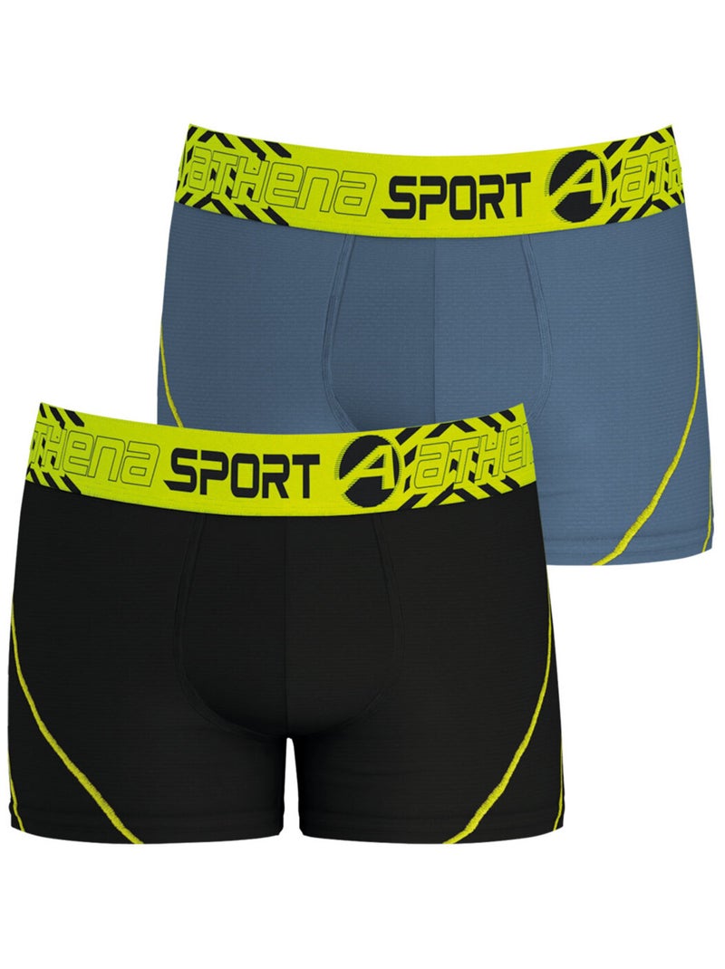 Lot de 2 boxers homme Air Performance Athena Multicolore - Kiabi