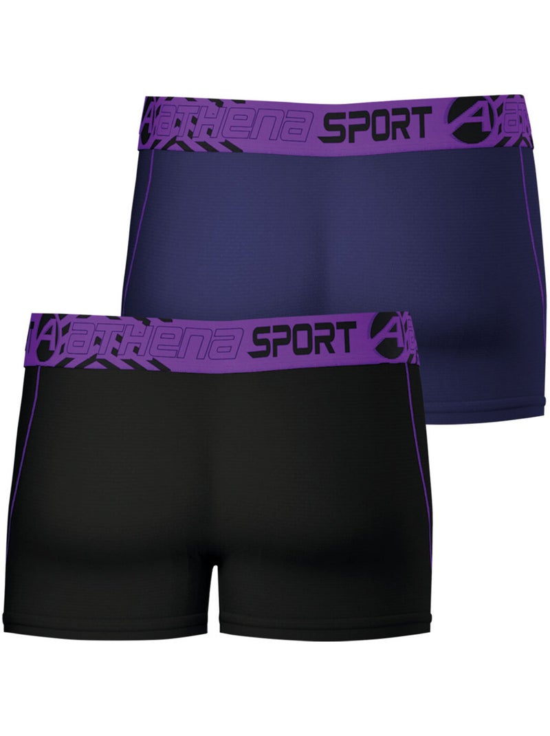 Lot de 2 boxers homme Air Performance Athena Violet - Kiabi